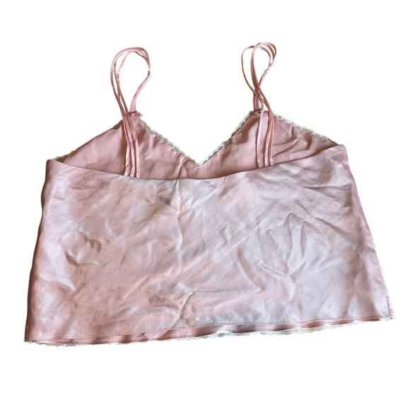 Victoria's Secret Vintage Gold Label Lace Cami Pink L - Picture 4 of 8
